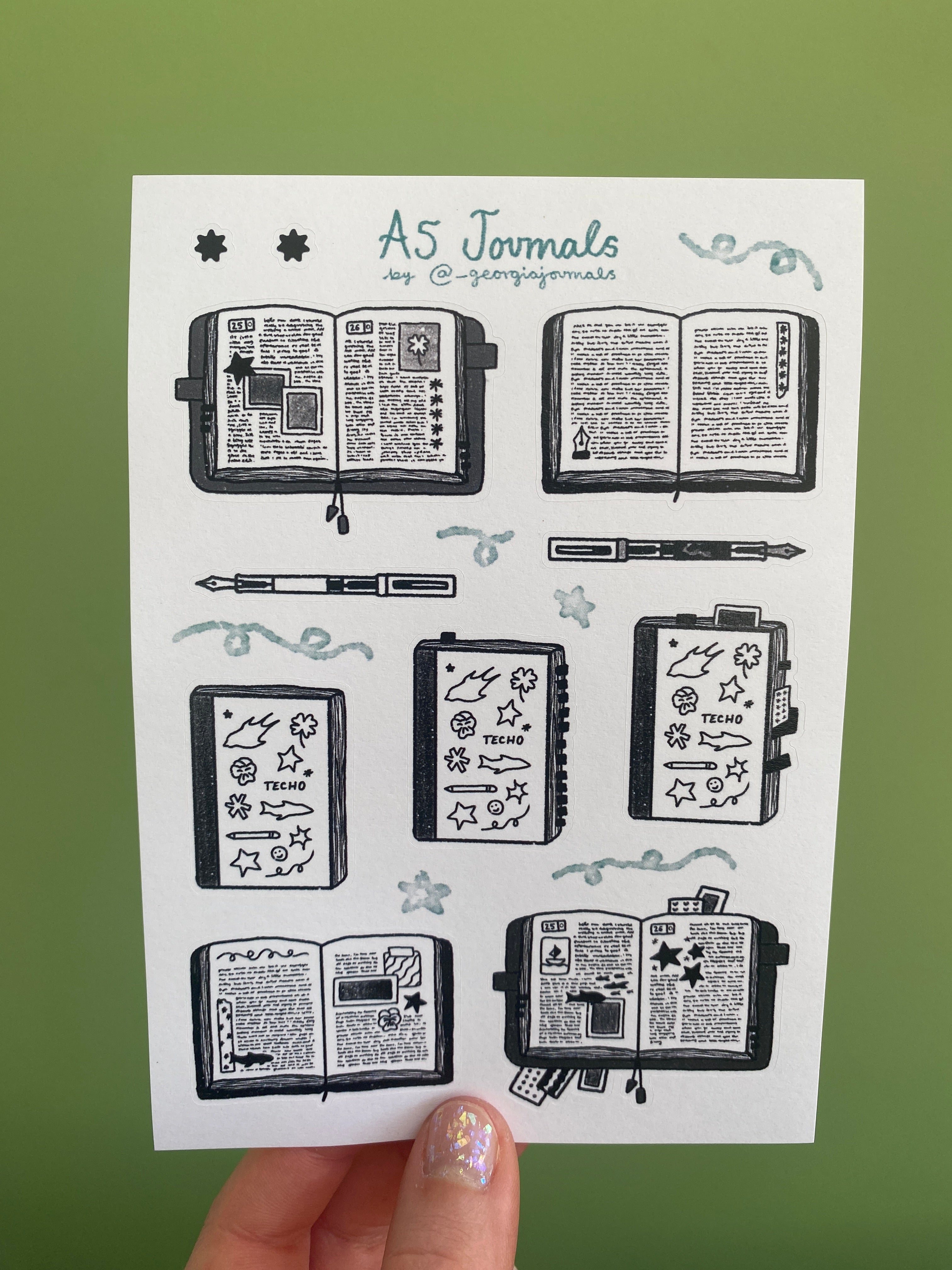 A5 Journals Sheet