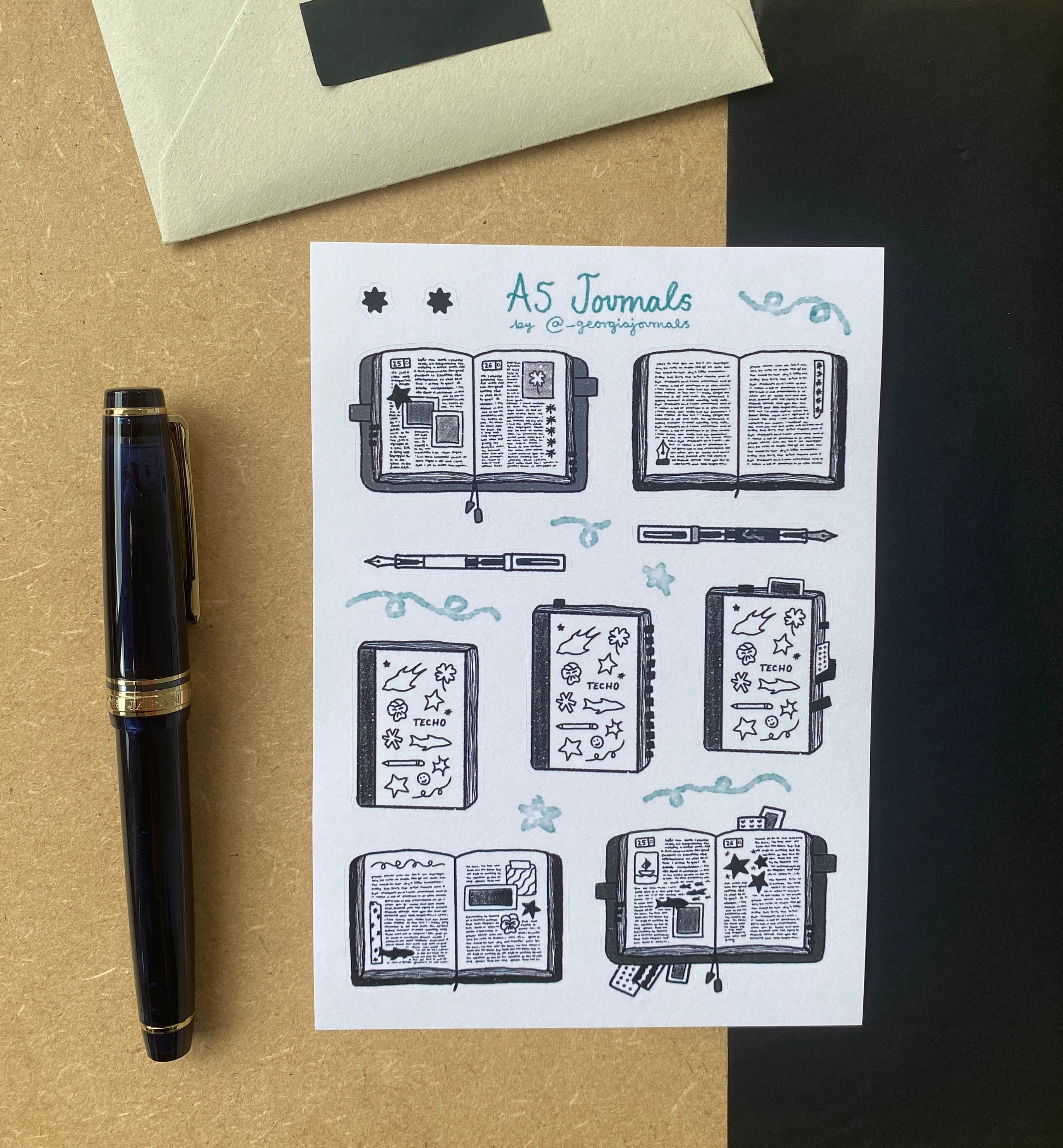 A5 Journals Sheet