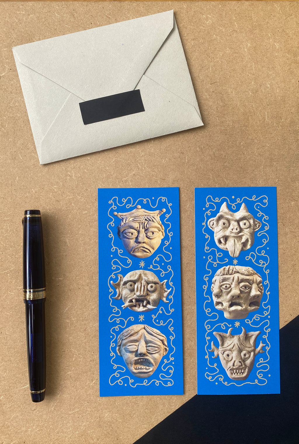 Blue Grotesque Bookmark