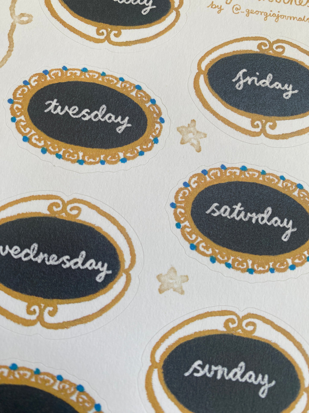 Day Brooches Sheet