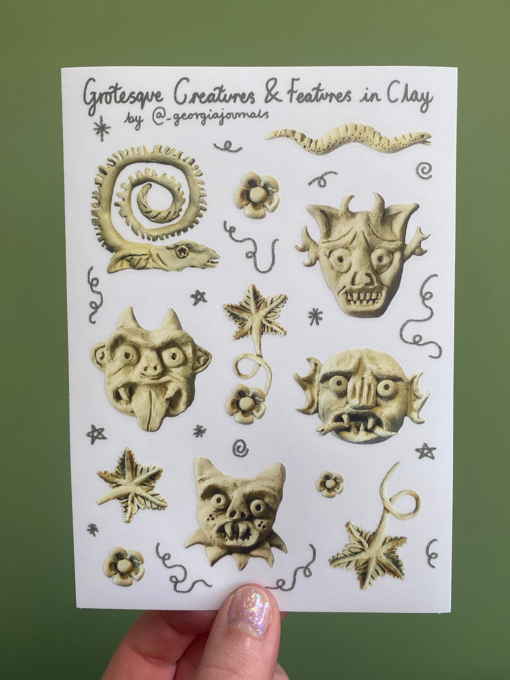 Clay Creatures and Features Sheet