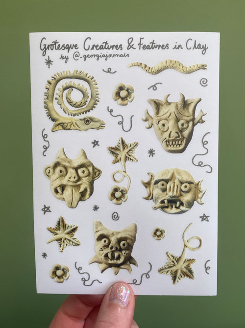 Clay Creatures and Features Sheet