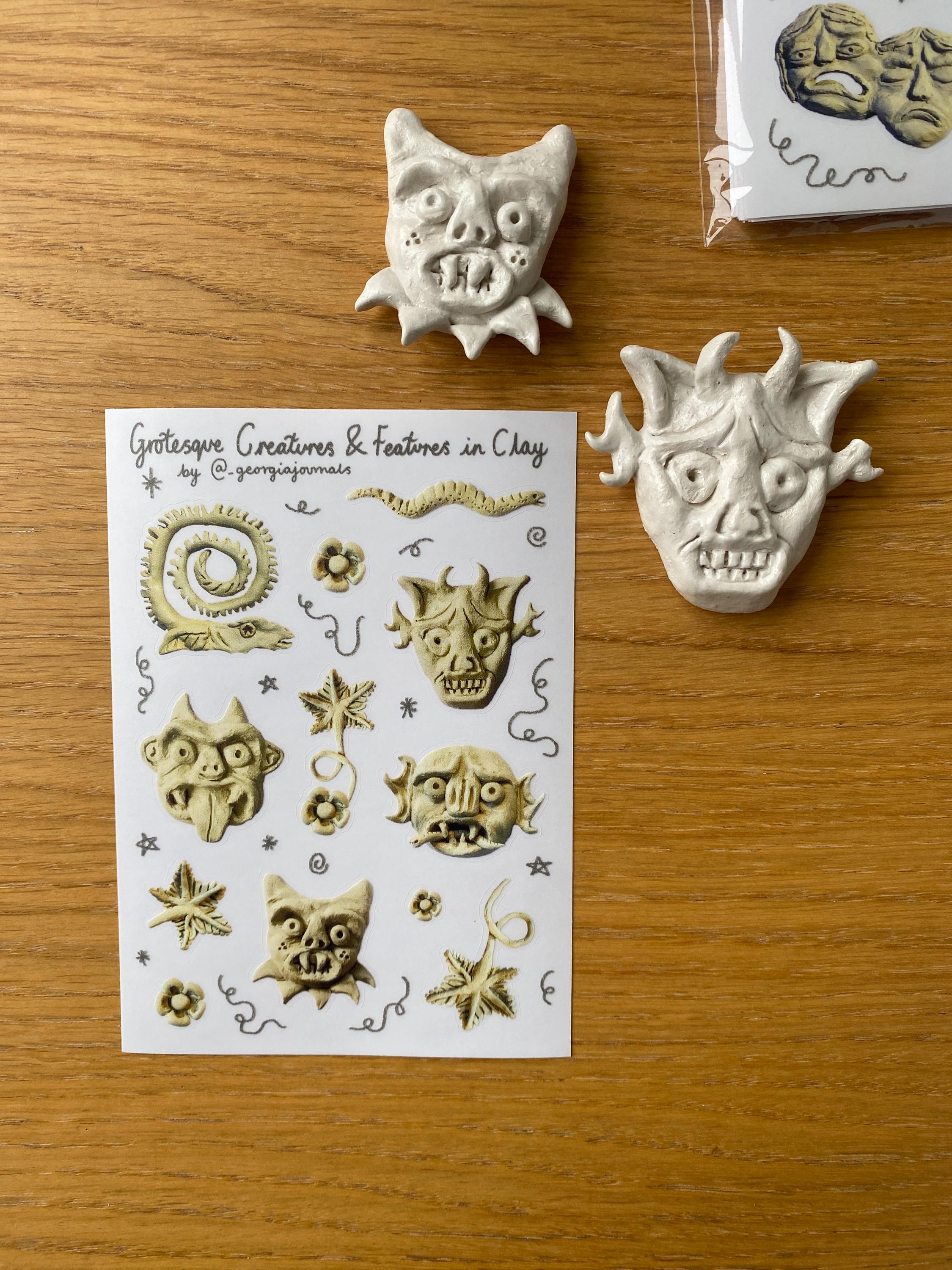 Clay Creatures and Features Sheet