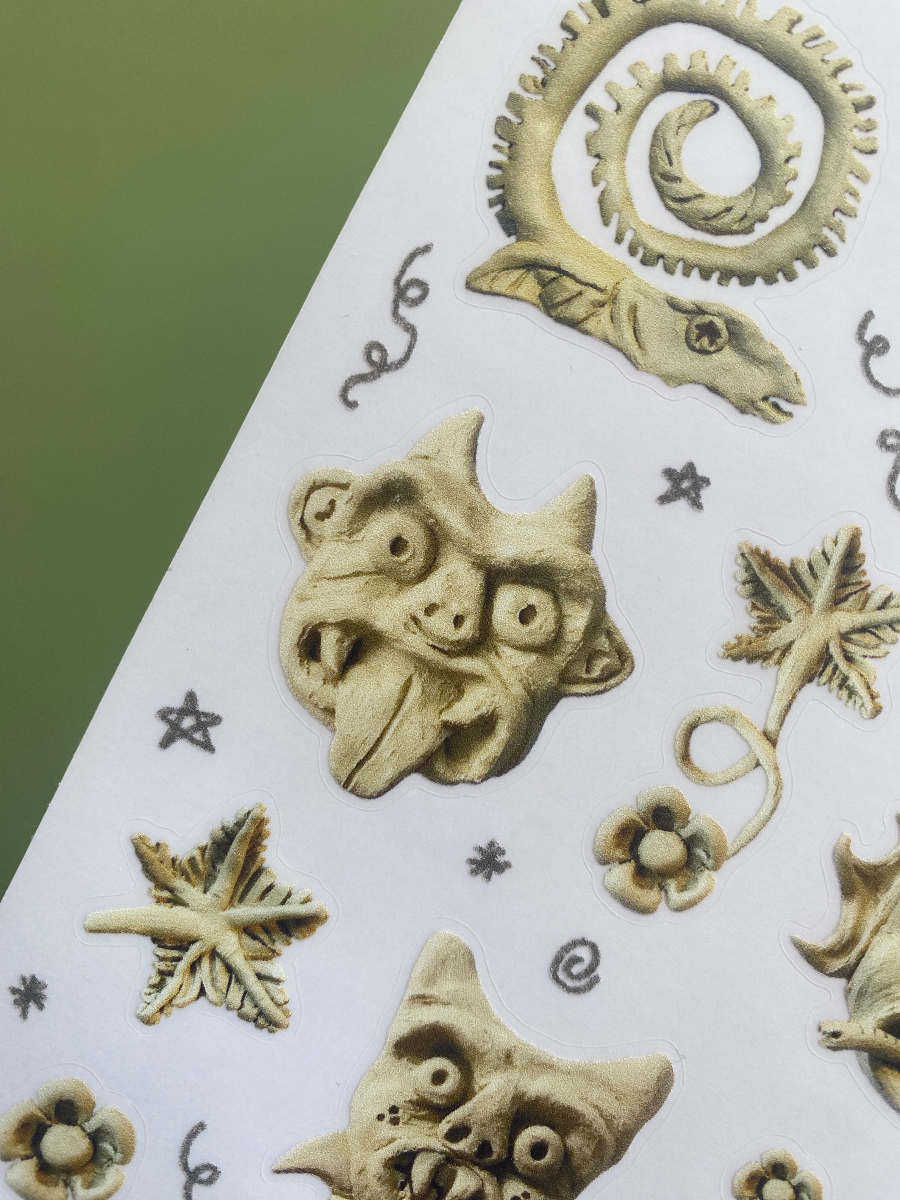Clay Creatures and Features Sheet
