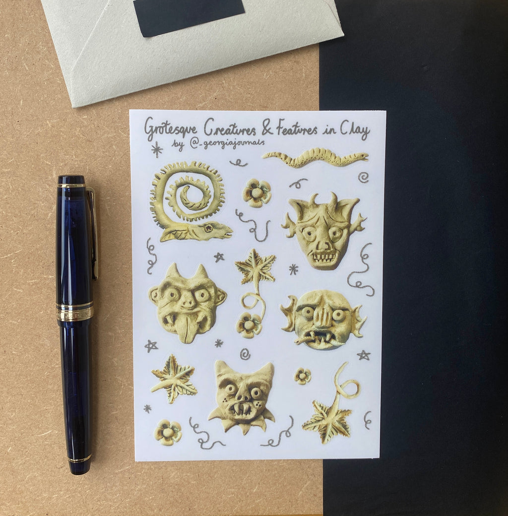 Clay Creatures and Features Sheet