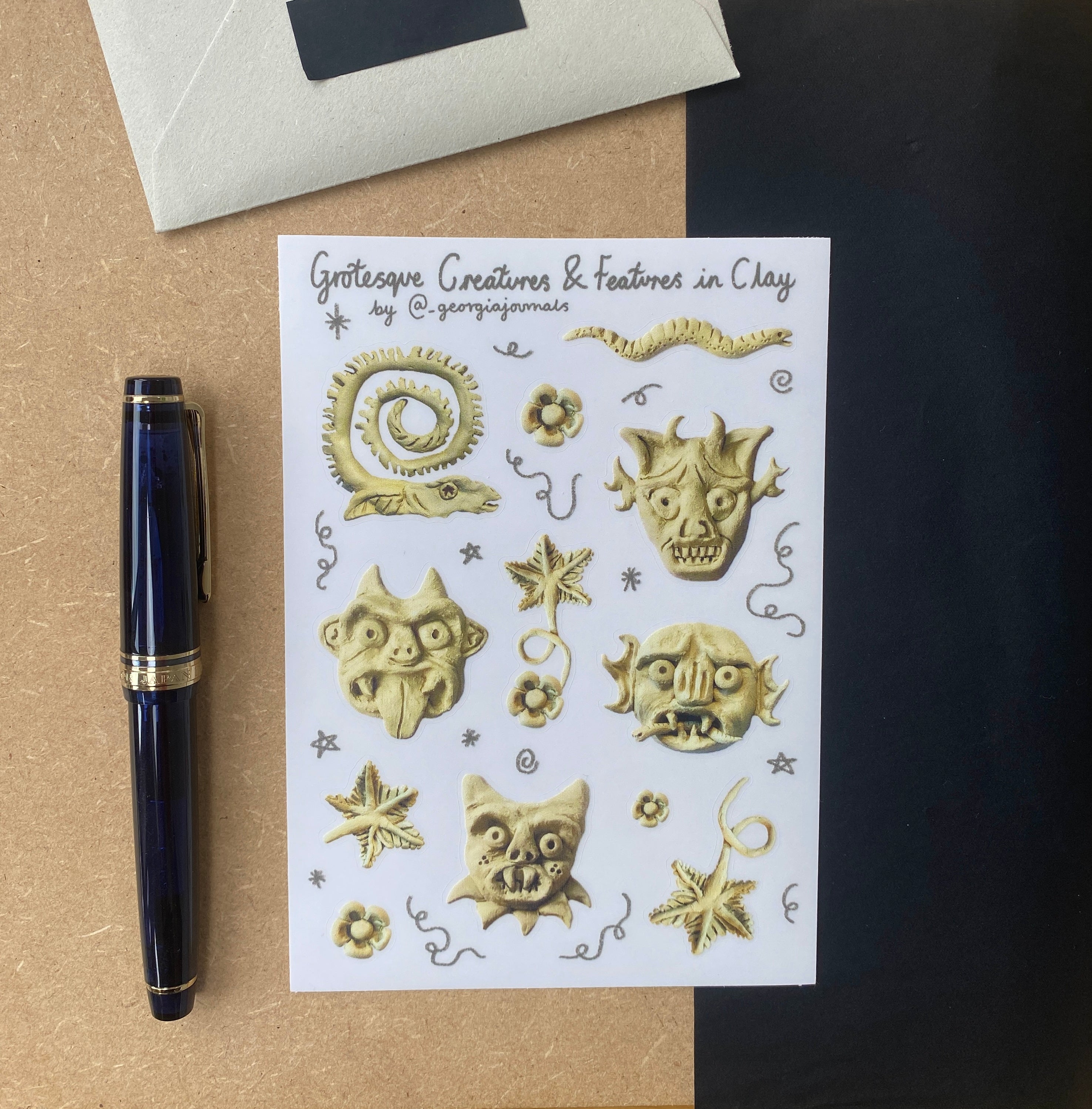 Clay Creatures and Features Sheet