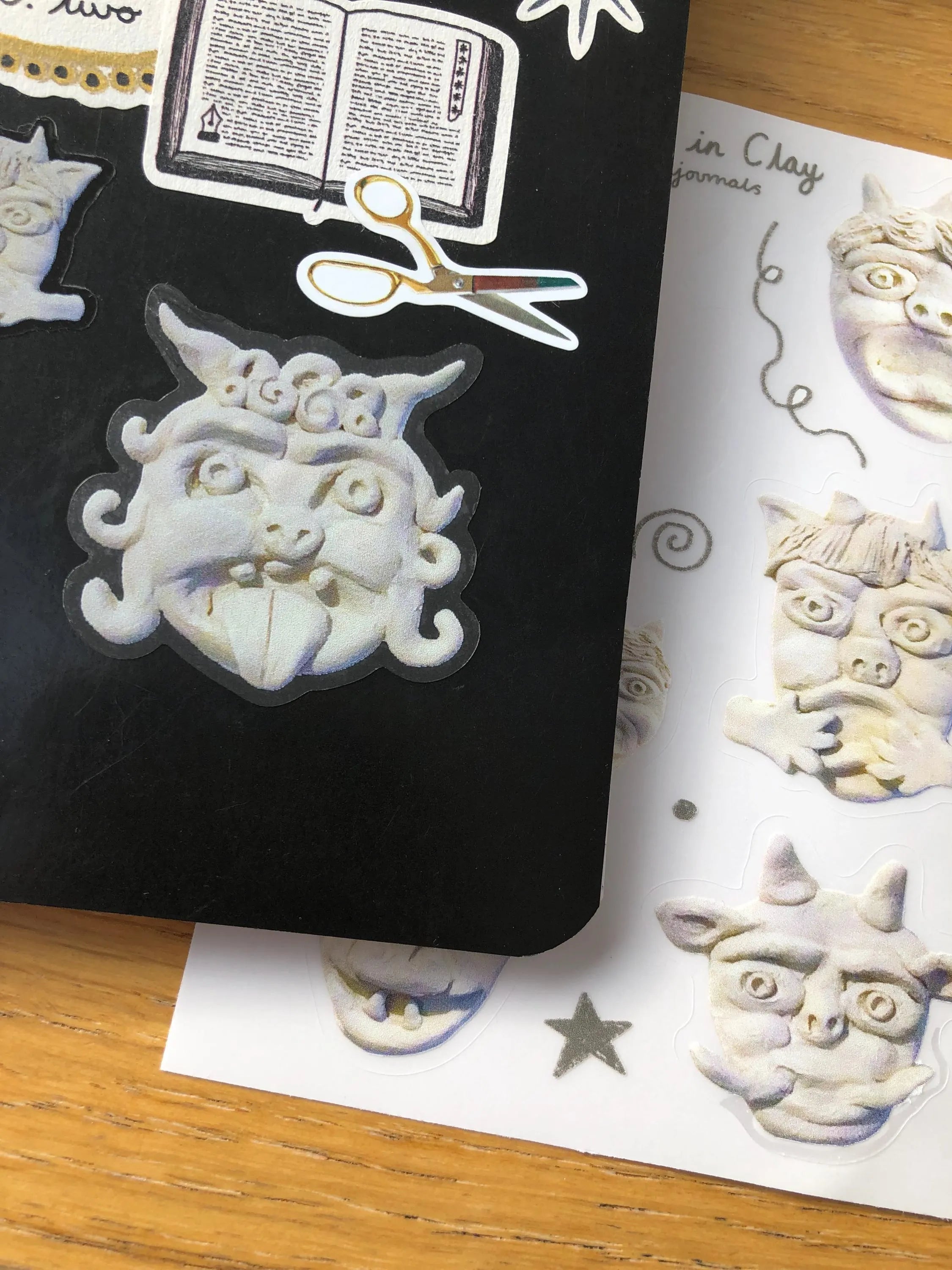 Grotesque Clay Faces Sheet