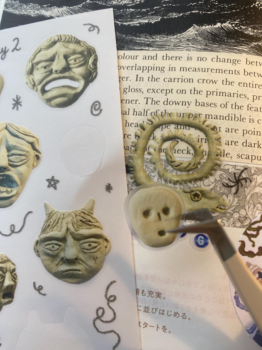 Grotesque Clay Faces 2 Sheet