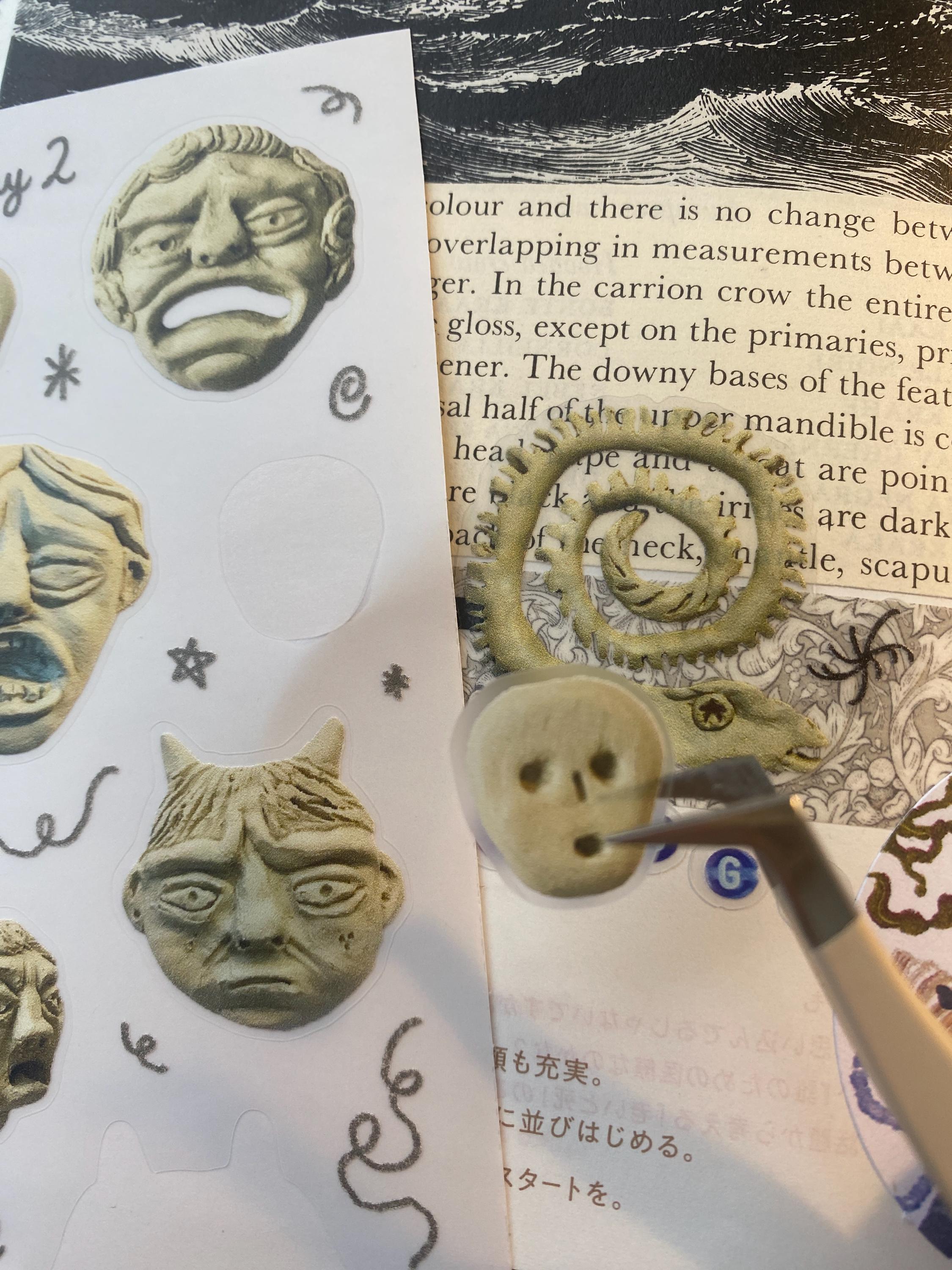 Grotesque Clay Faces 2 Sheet