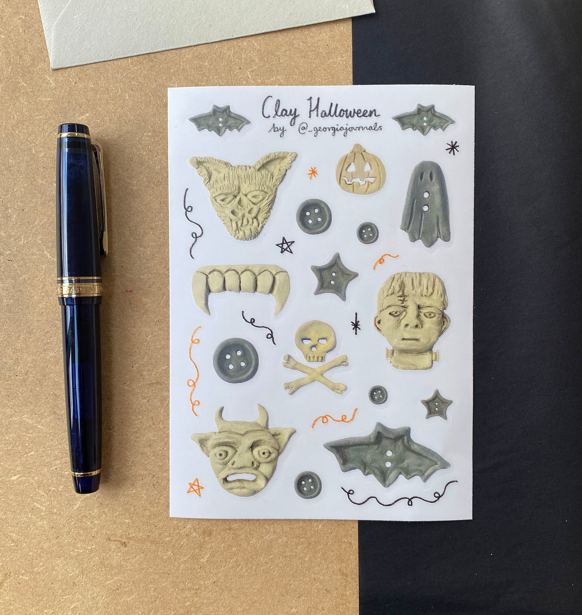 Clay Halloween Sheet