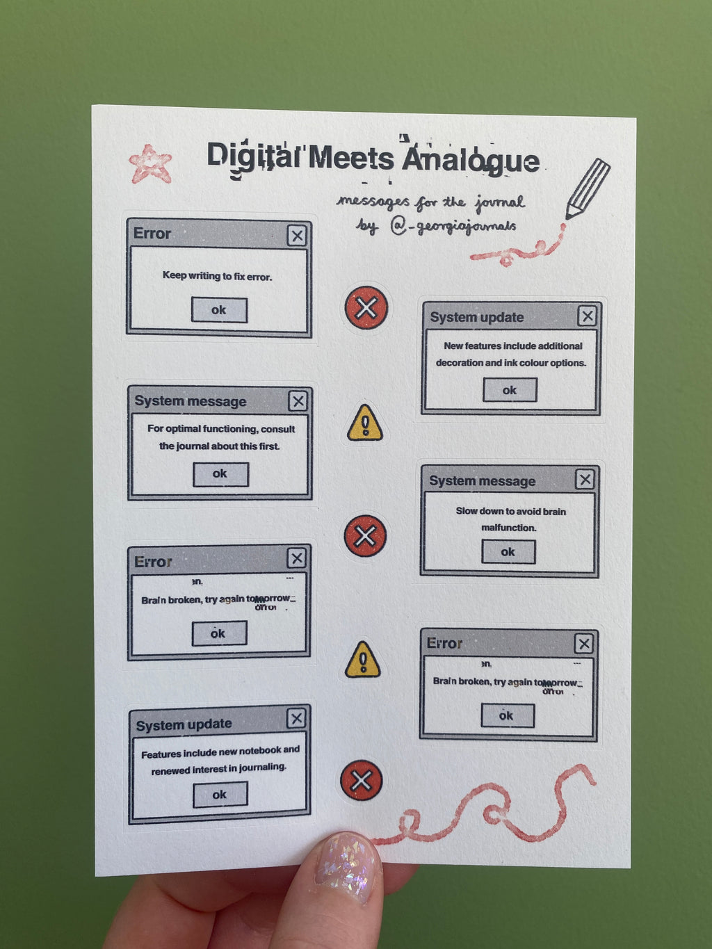 Digital Meets Analogue Sheet
