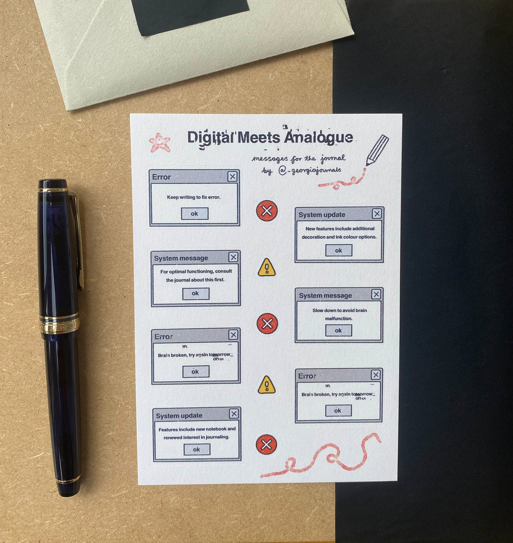 Digital Meets Analogue Sheet