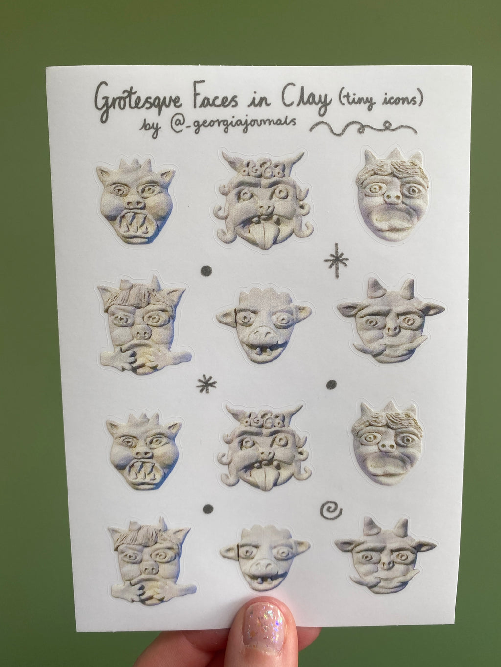 Grotesque Faces Tiny Icons Sheet