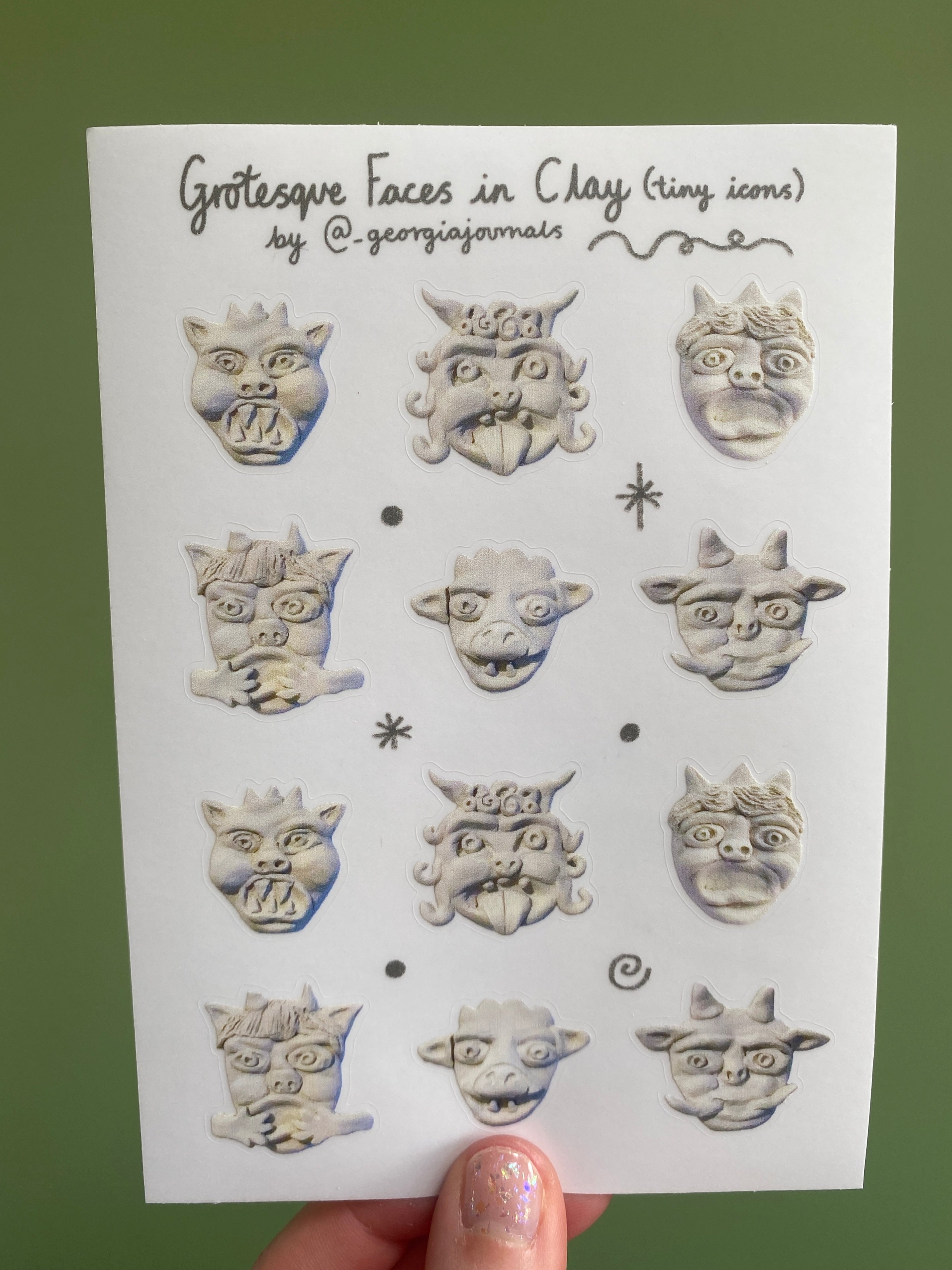 Grotesque Faces Tiny Icons Sheet