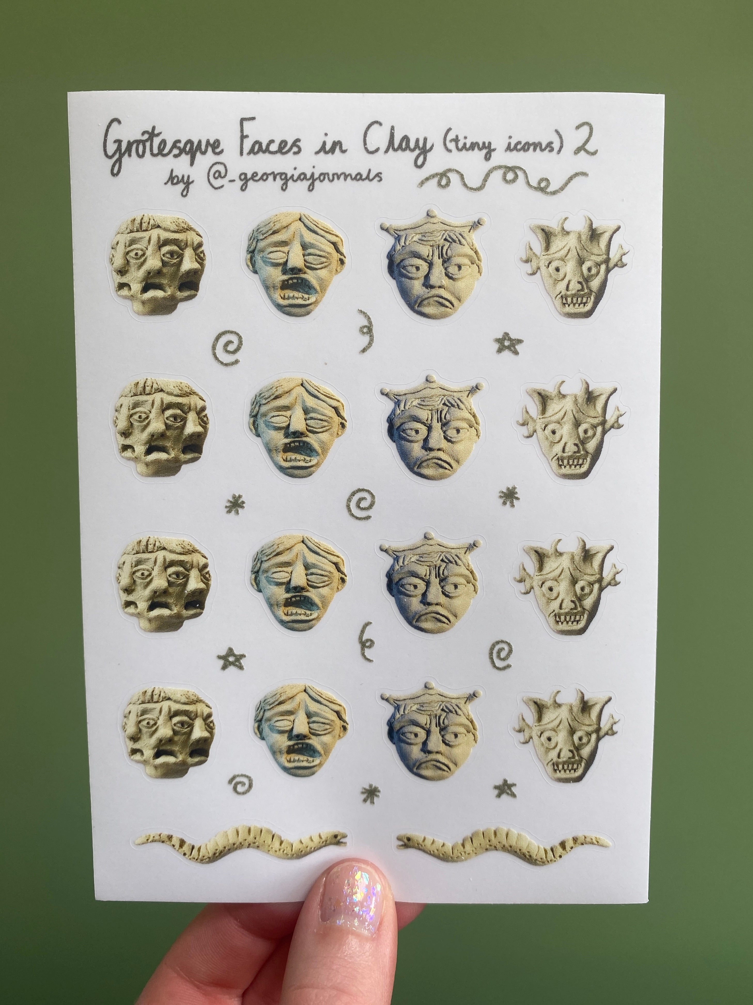 Grotesque Faces Tiny Icons Sheet