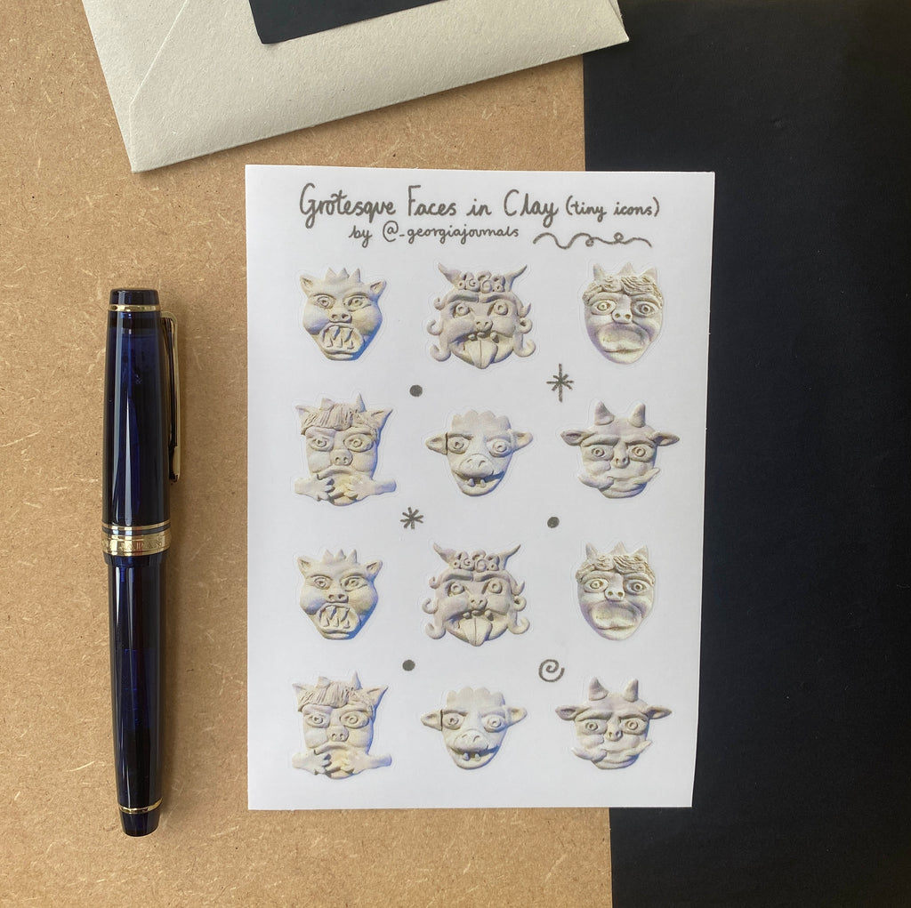 Grotesque Faces Tiny Icons Sheet
