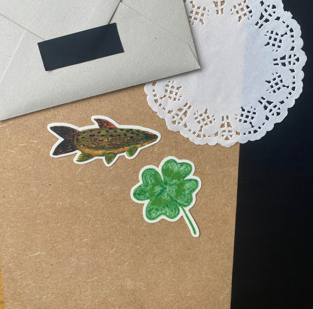 Trout and Clover Vinyl Sticker Set