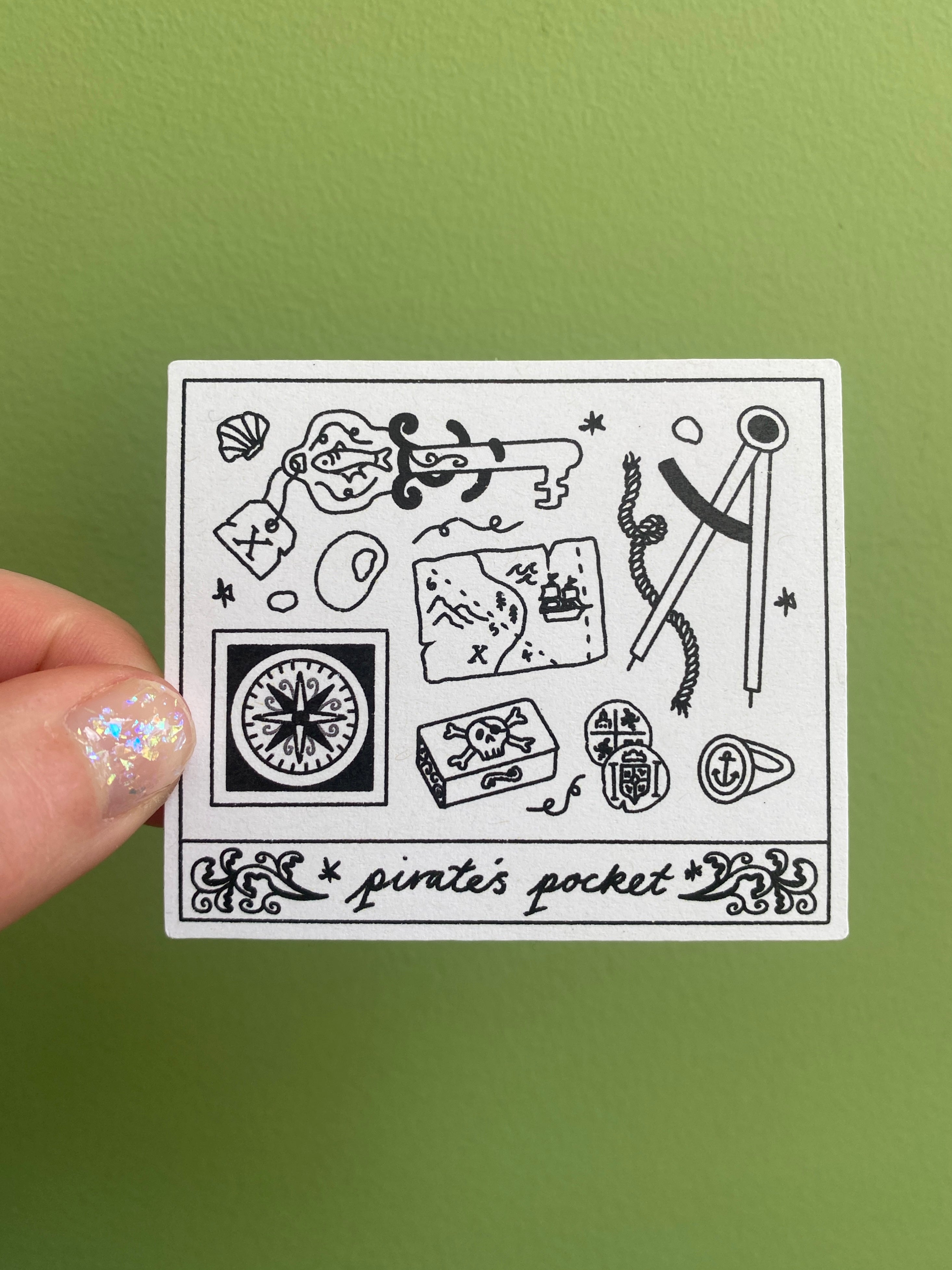 Pirate's Pocket Sticker