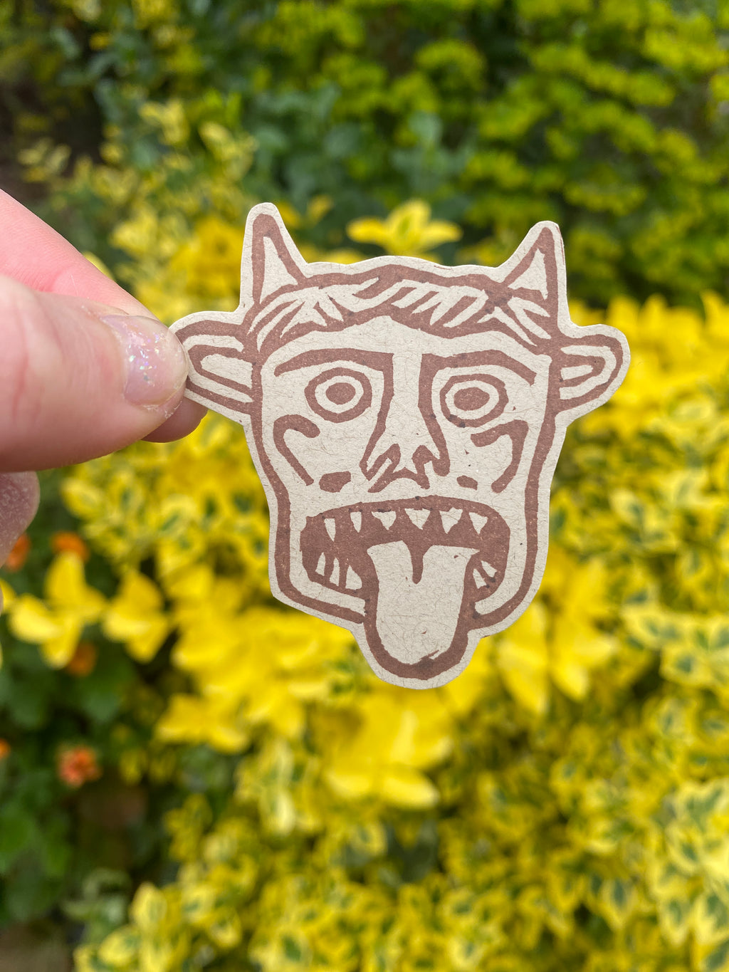 Grotesque Lino Sticker