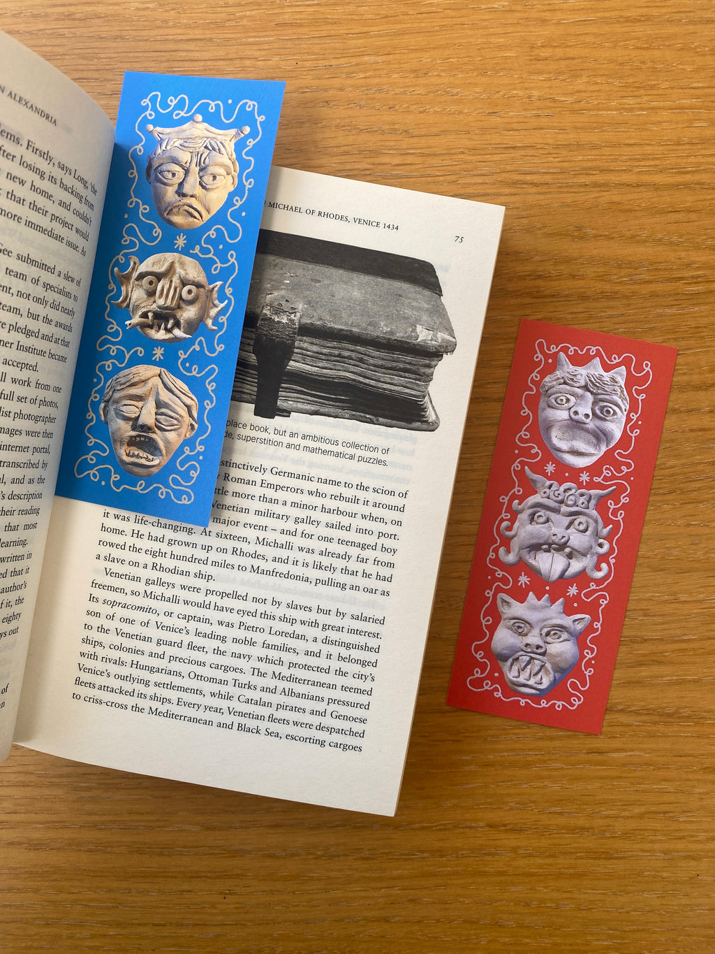 Blue Grotesque Bookmark