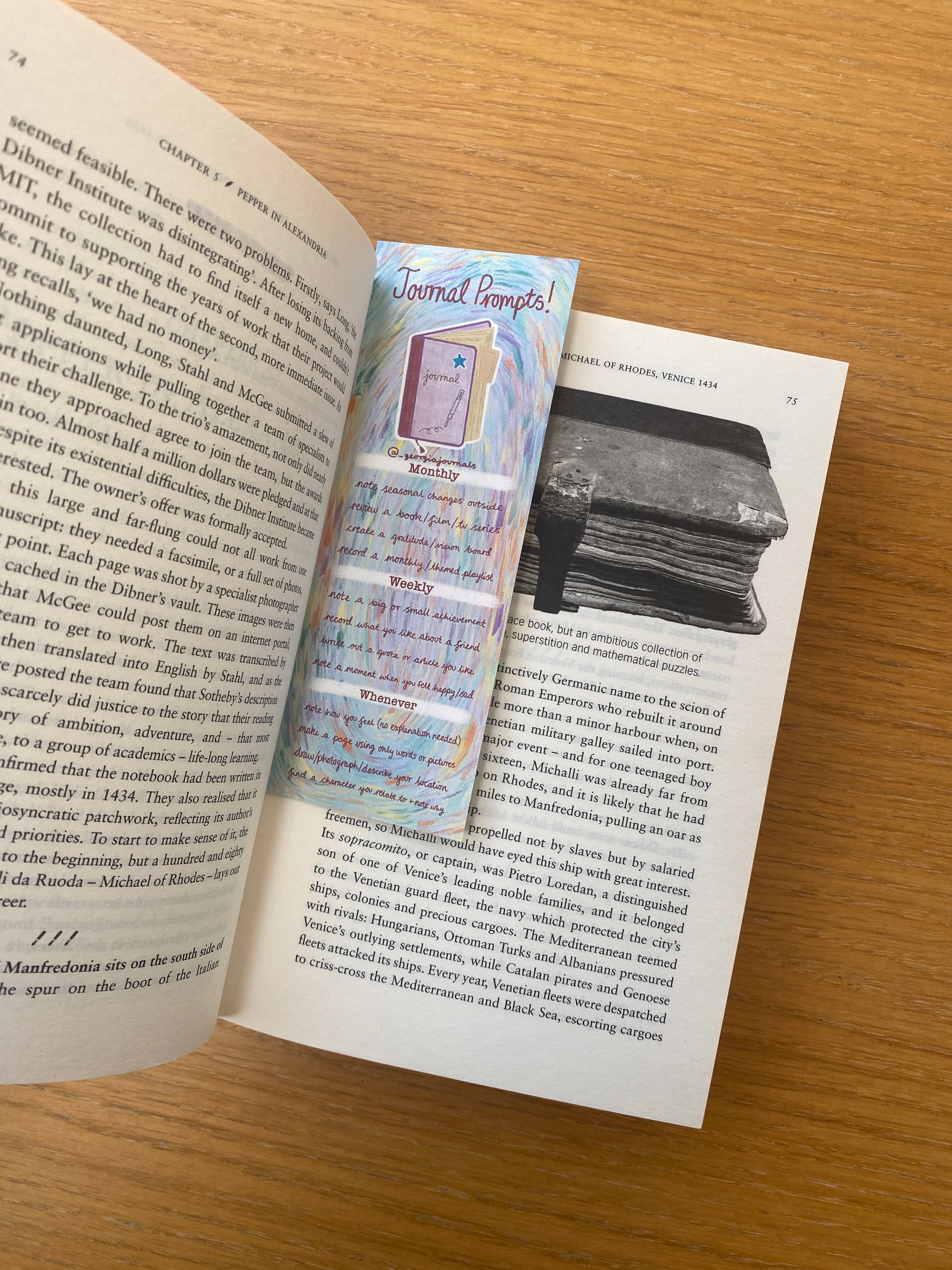 Journal Prompt Bookmark