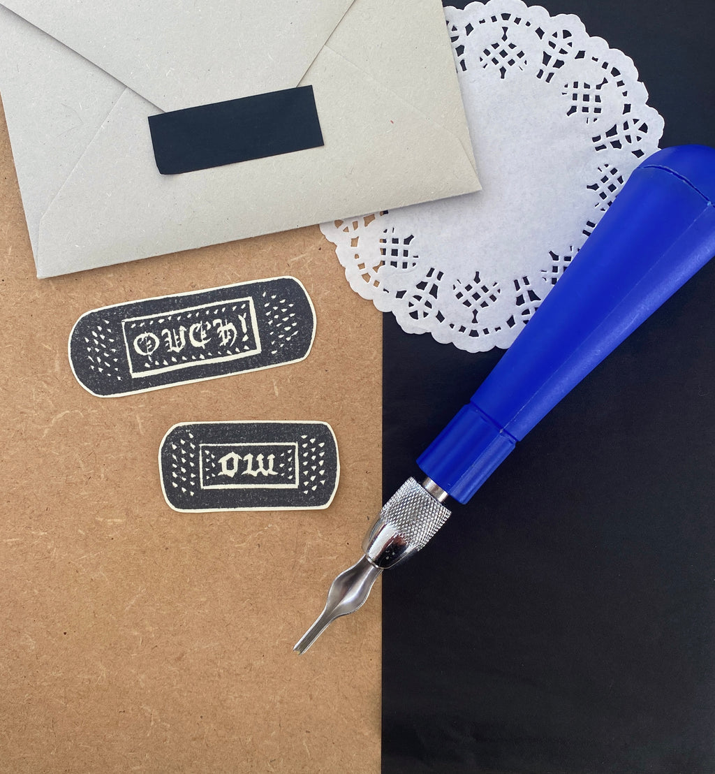 Ouch Plaster Lino Set - Black