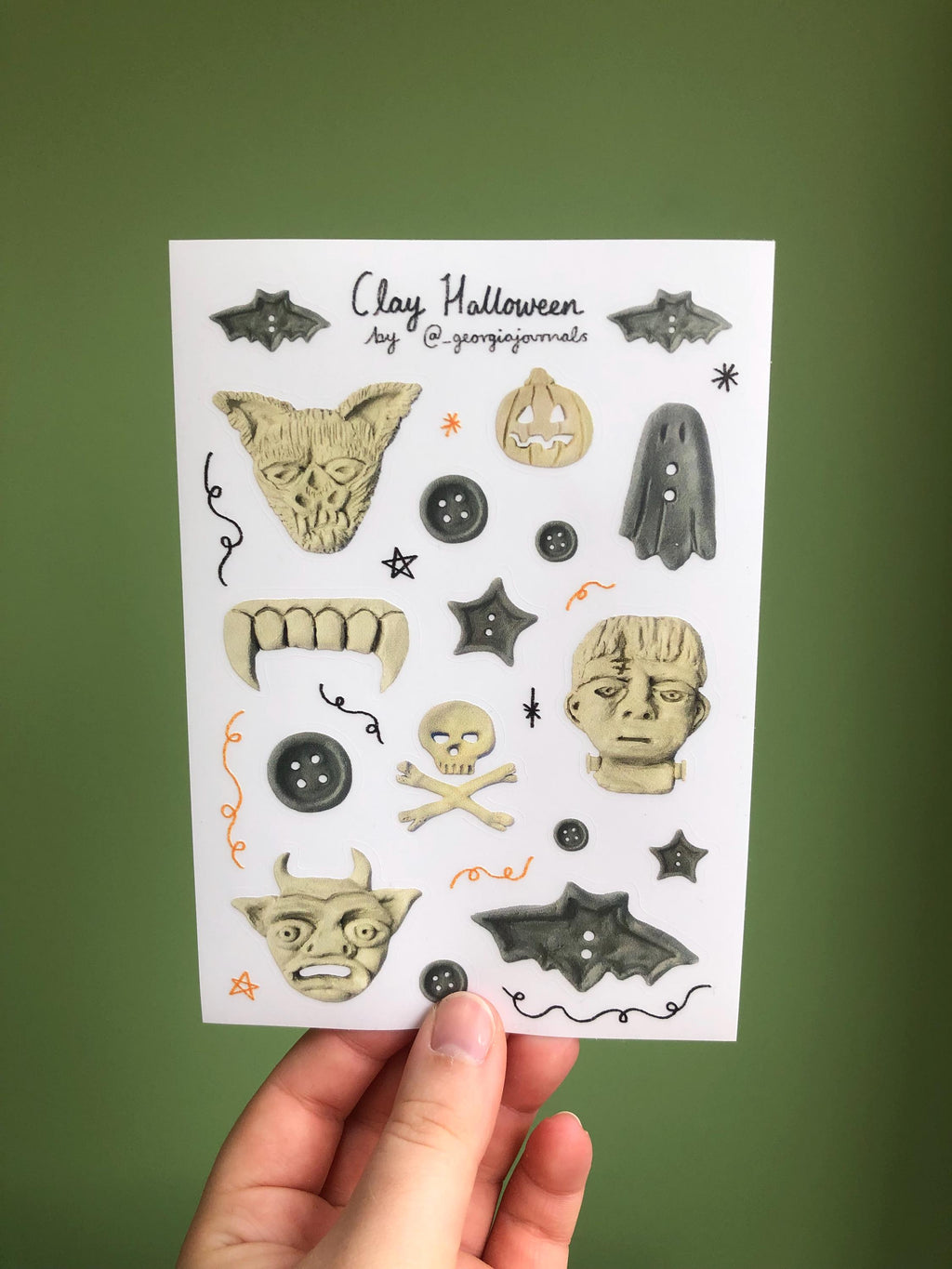 Clay Halloween Sheet
