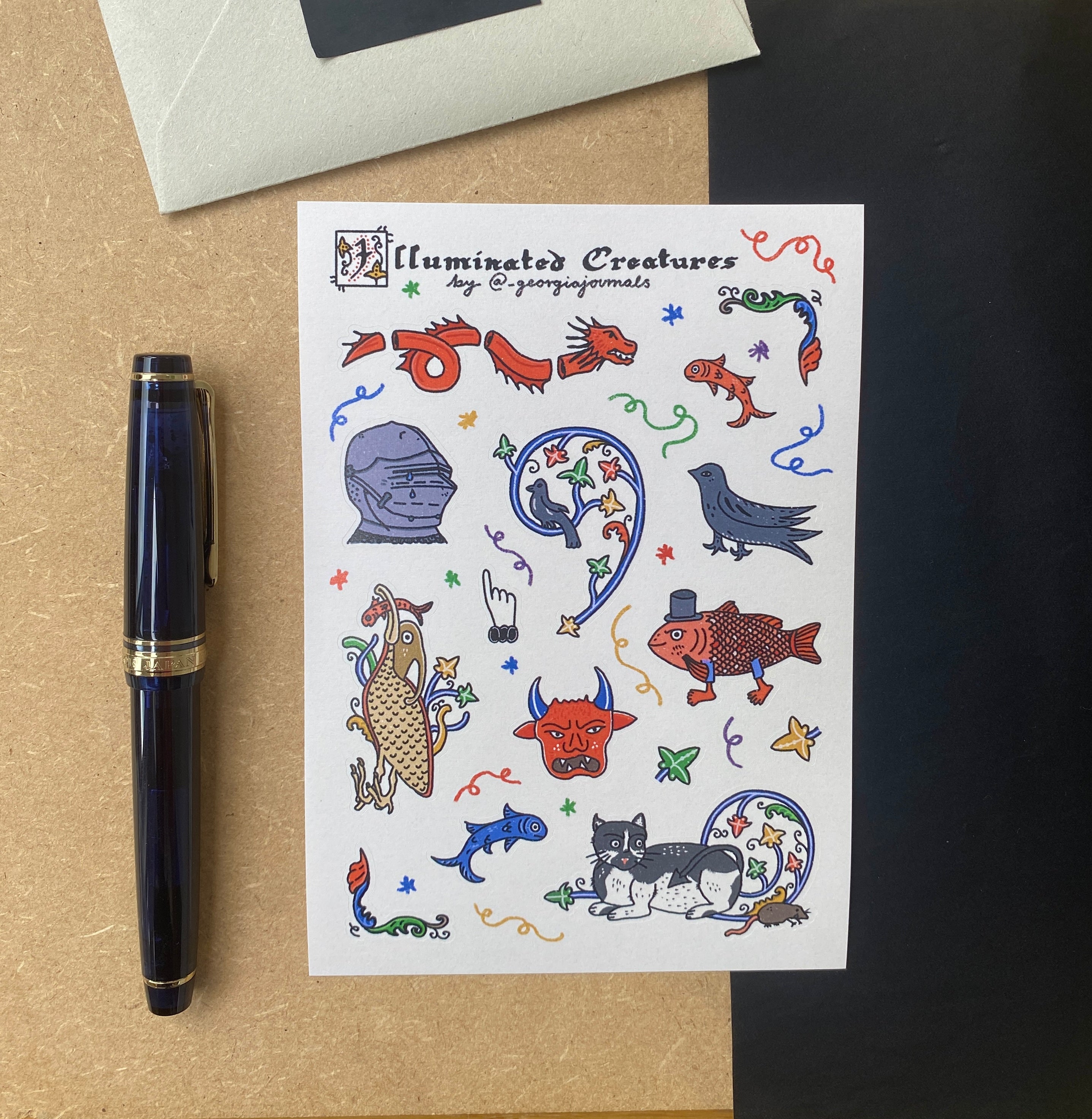 Illuminated Creatures Sheet