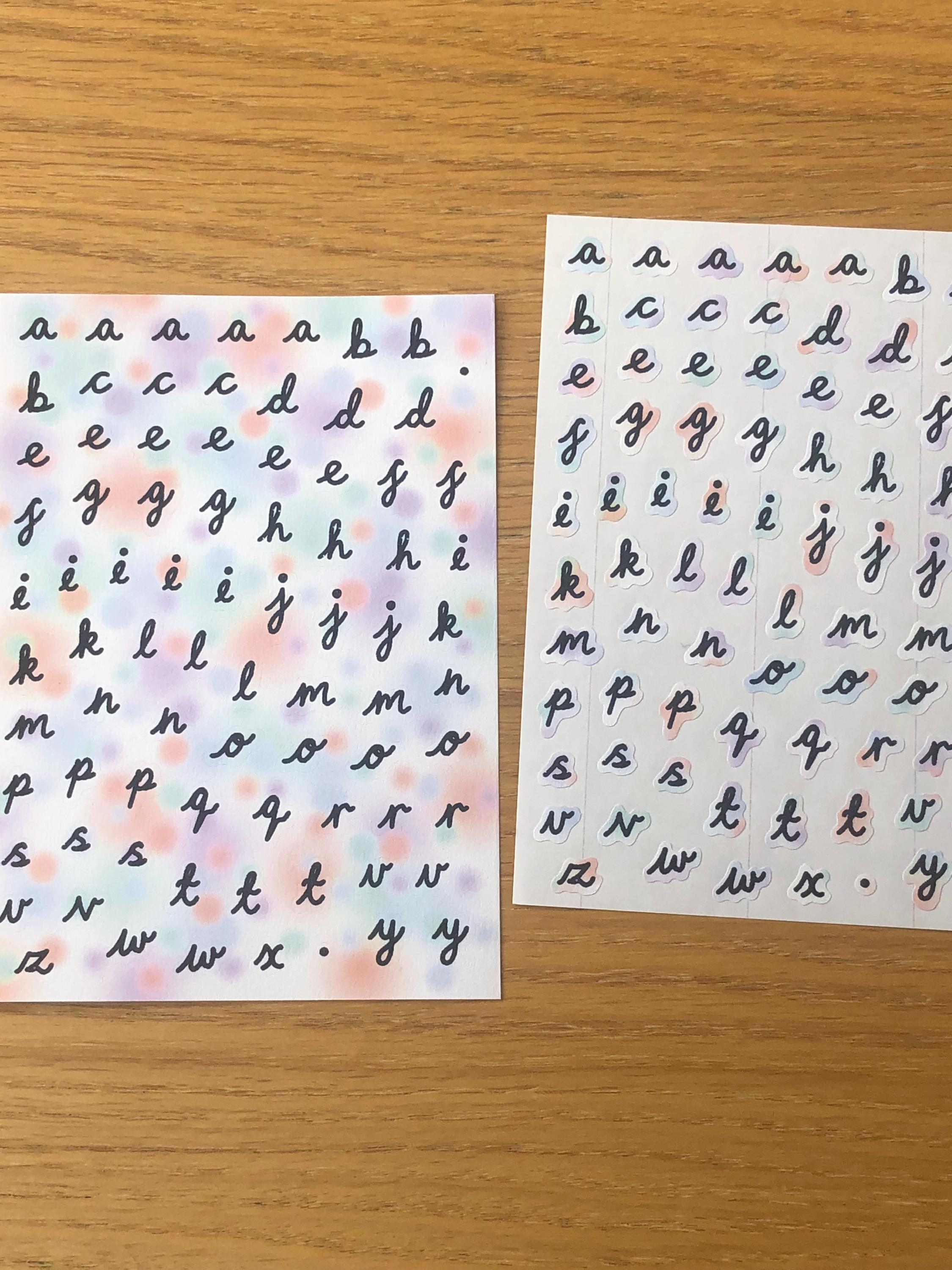 Letters Sheet