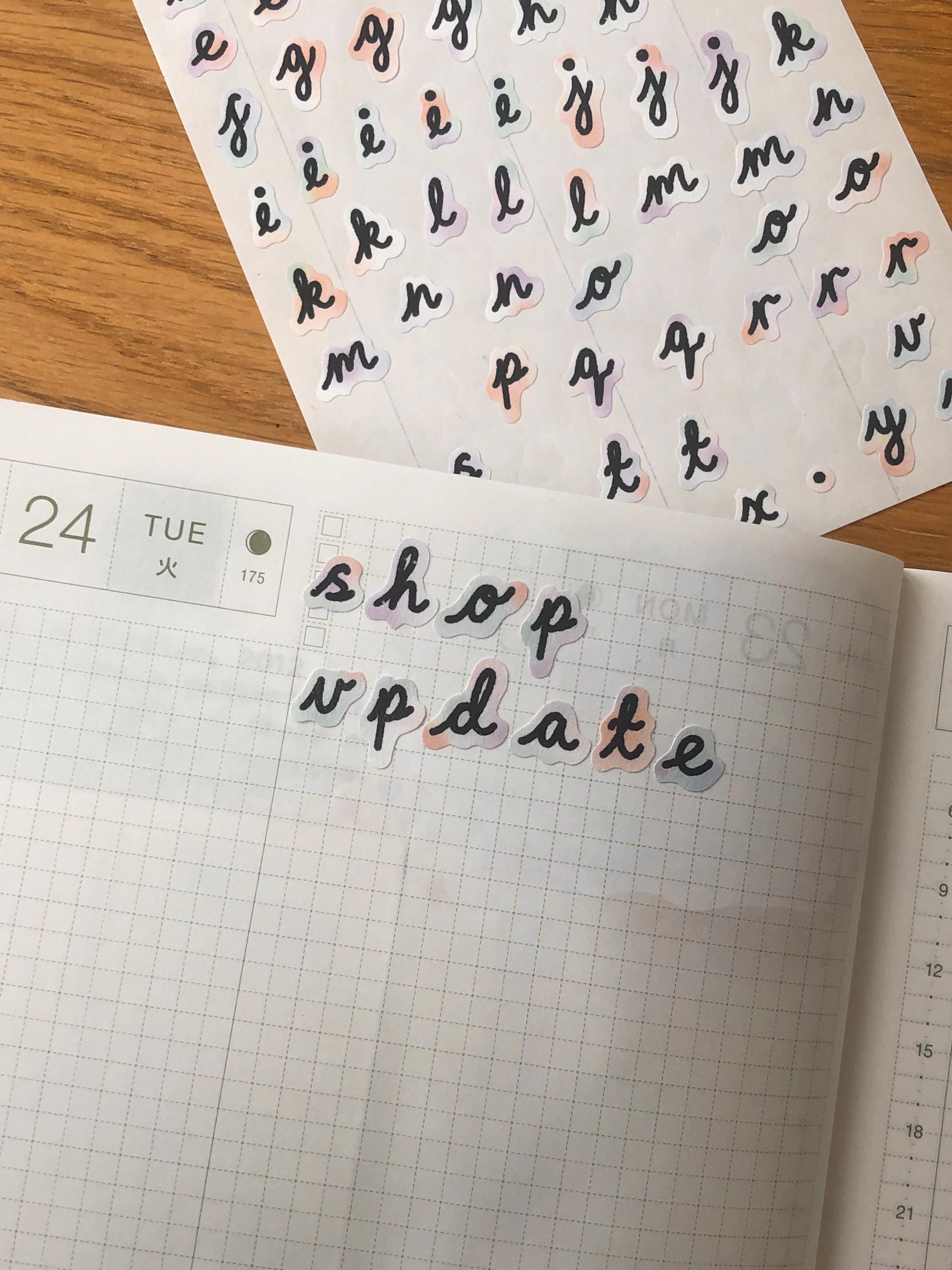 Letters Sheet