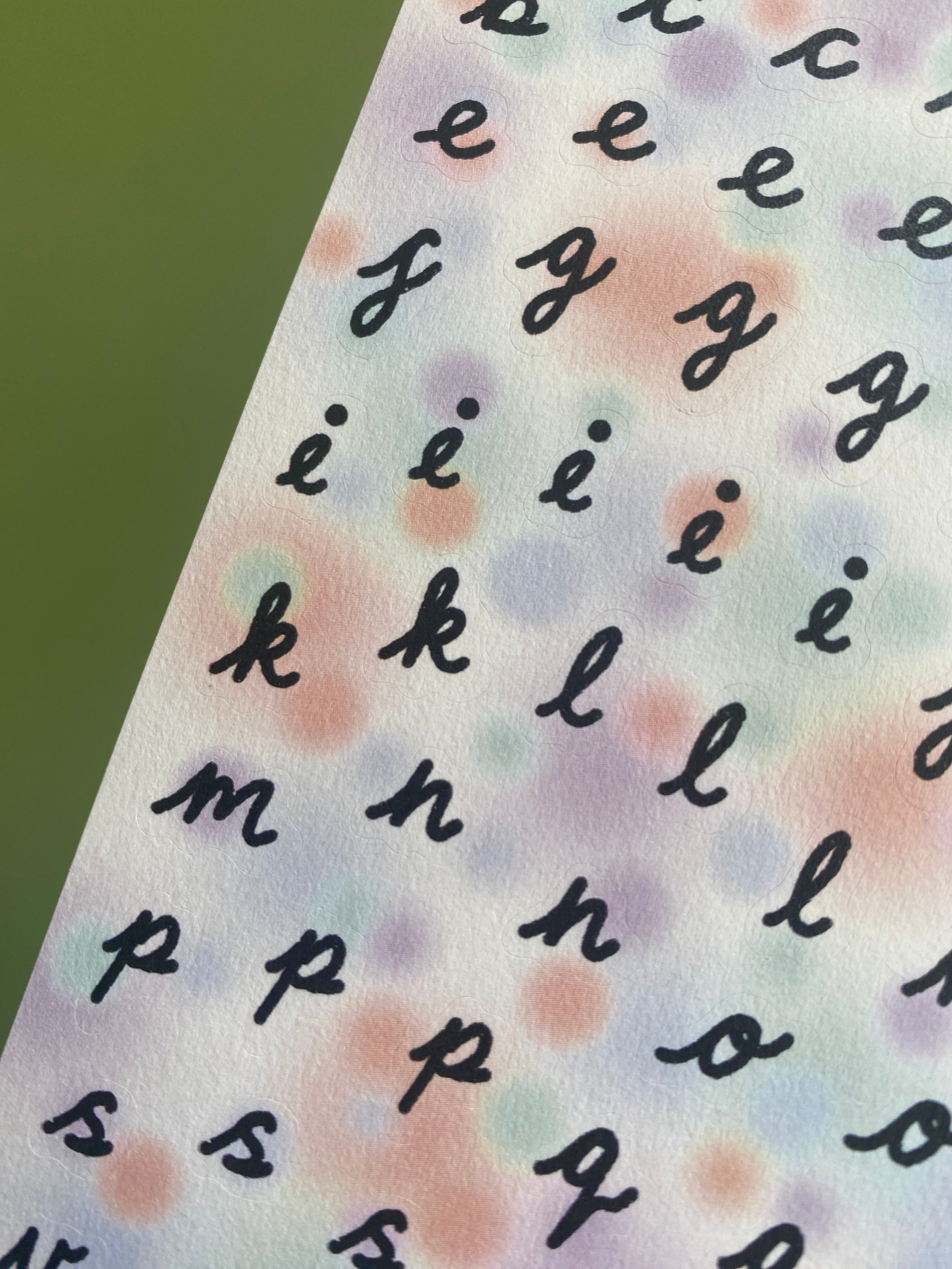 Letters Sheet