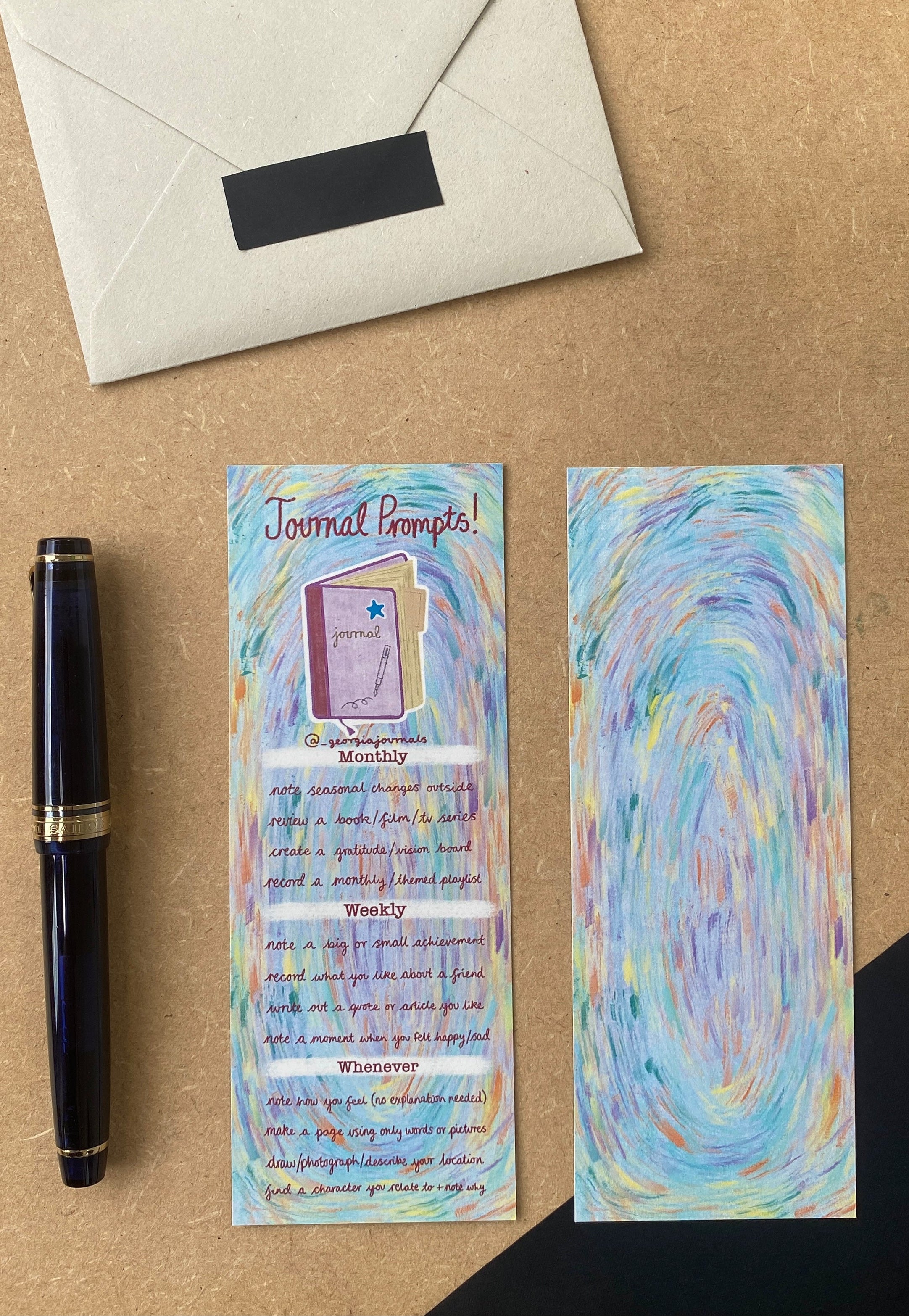Journal Prompt Bookmark