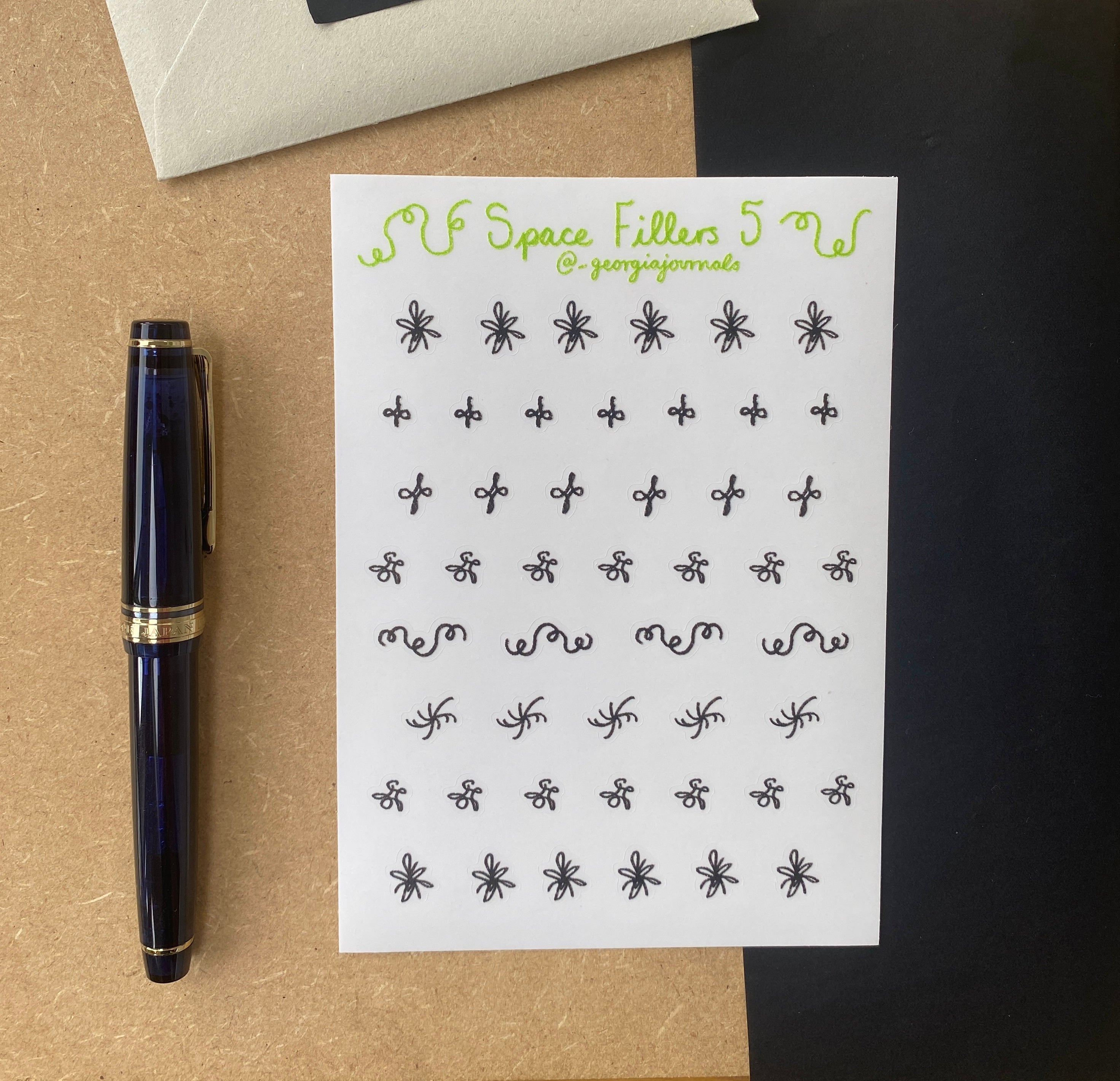 Space Fillers 5 Sheet