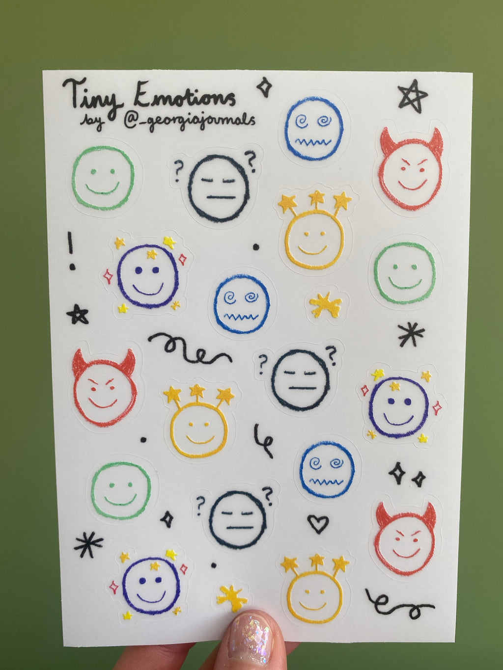 Tiny Emotions Sheet