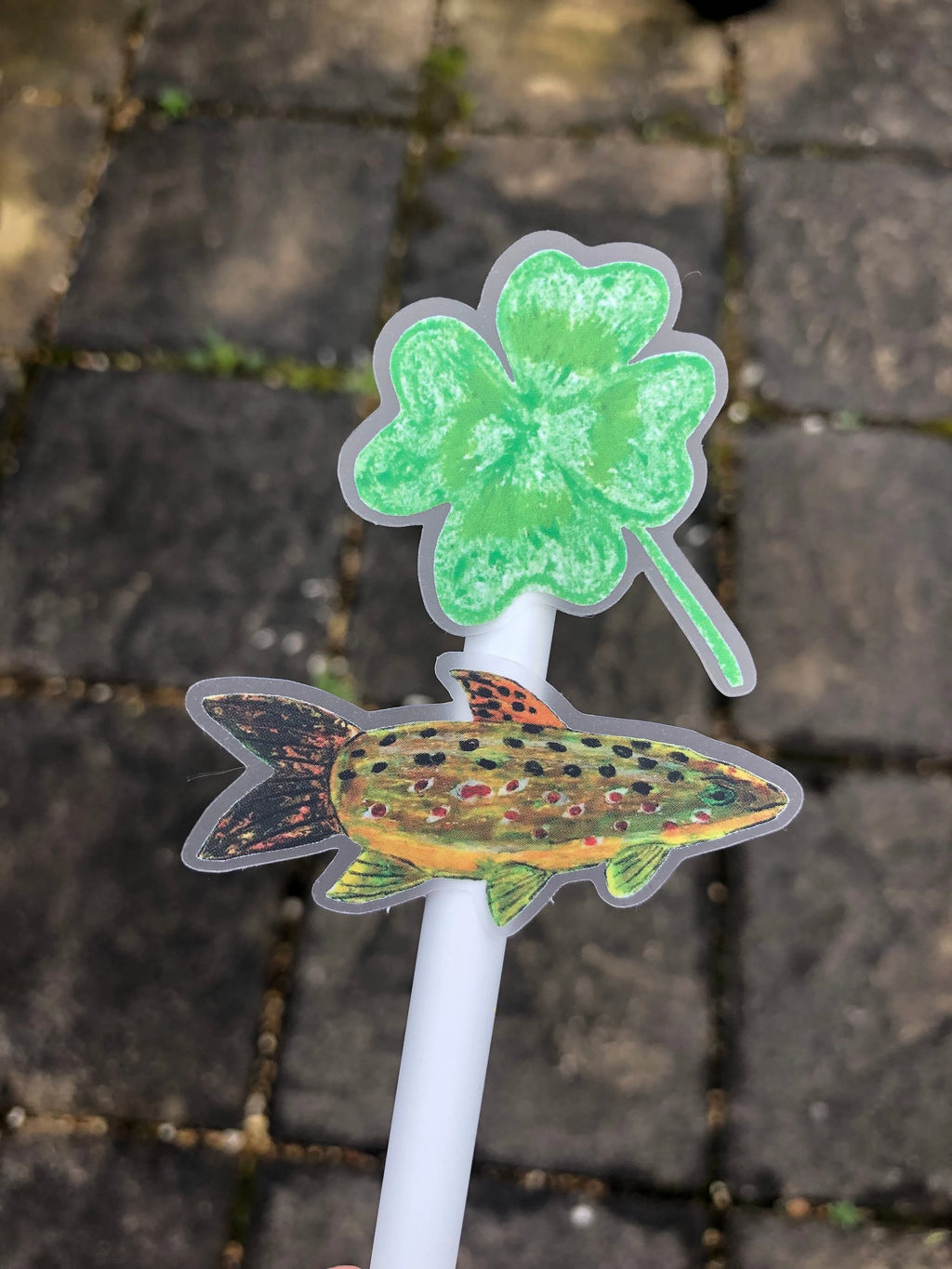 Trout and Clover Vinyl Sticker Set