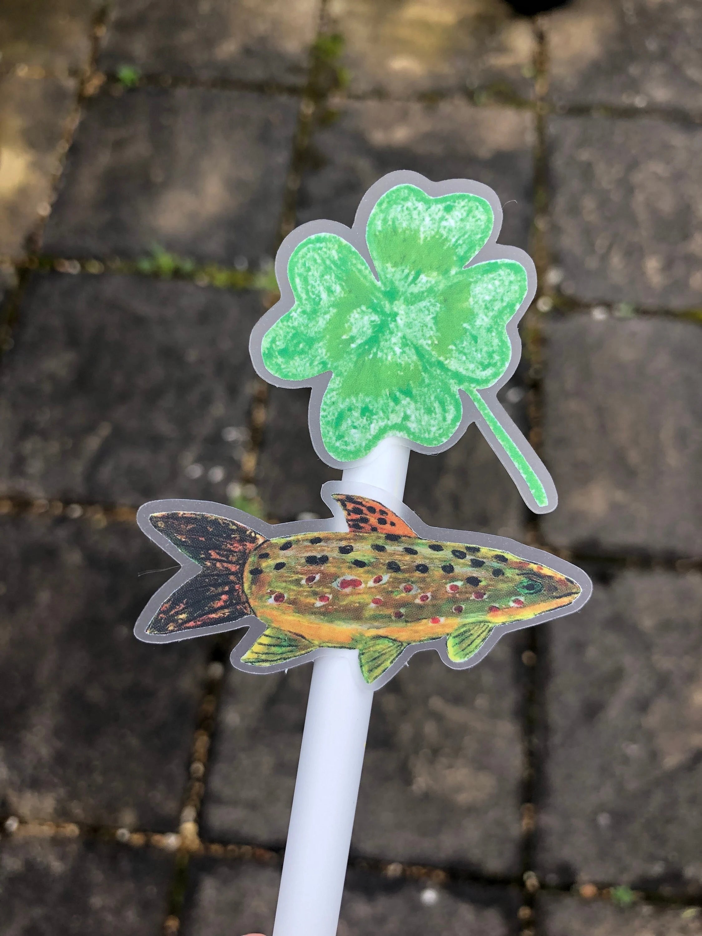 Trout and Clover Vinyl Sticker Set