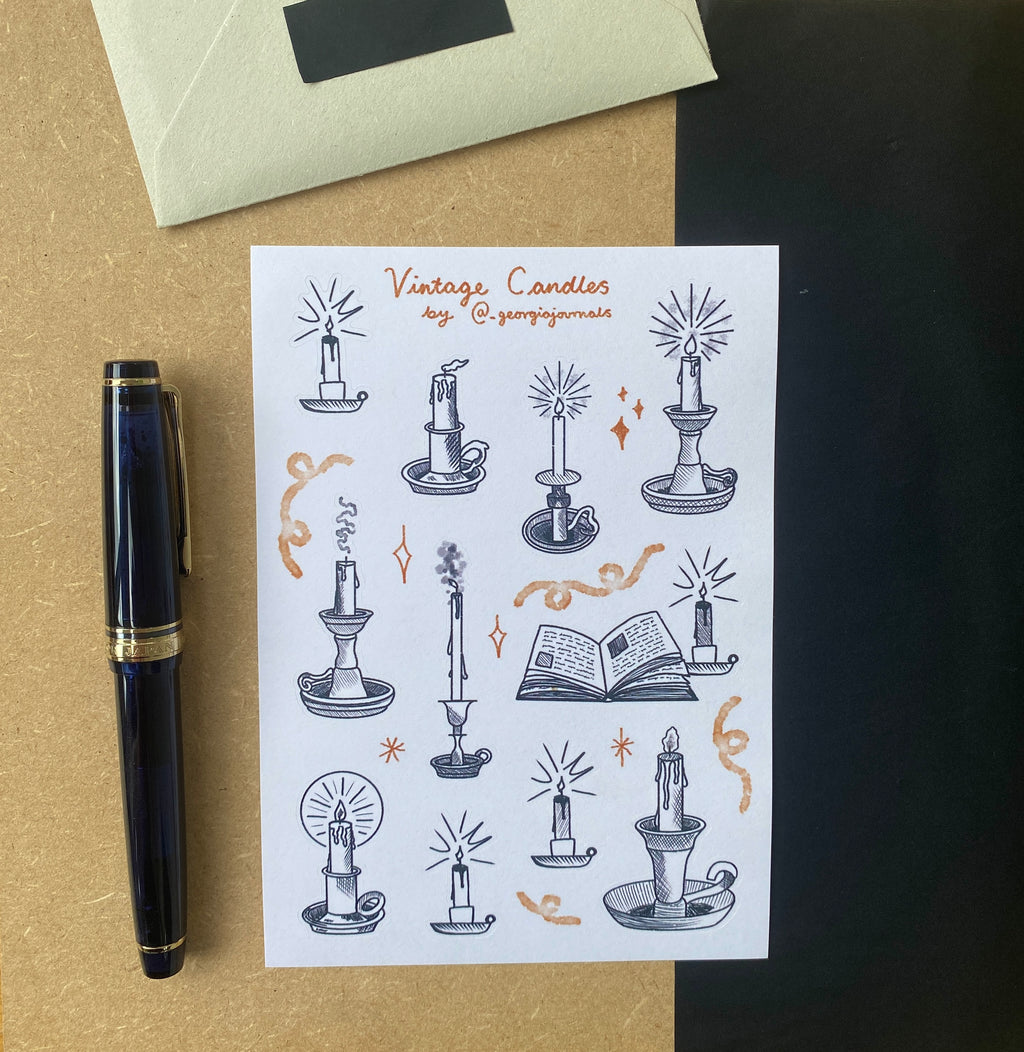 Vintage Candle Sheet